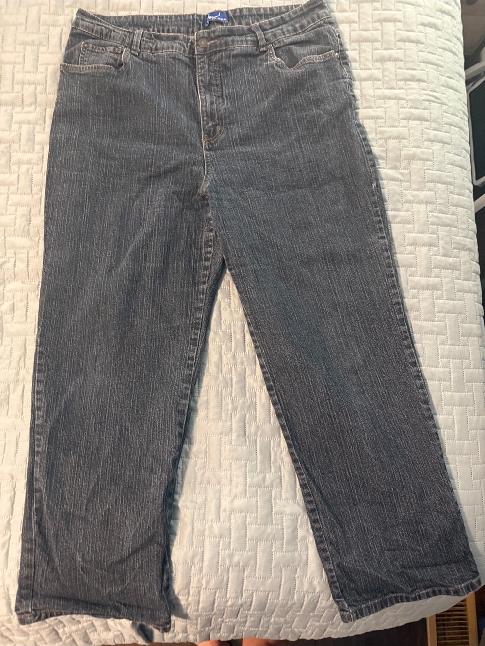 Kim Rogers Women's Straight-Leg Jeans in Blue
